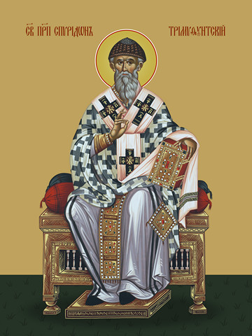 Спиридон Тримифунтский, преподобный, 30x40x4 см, арт Ид11192
