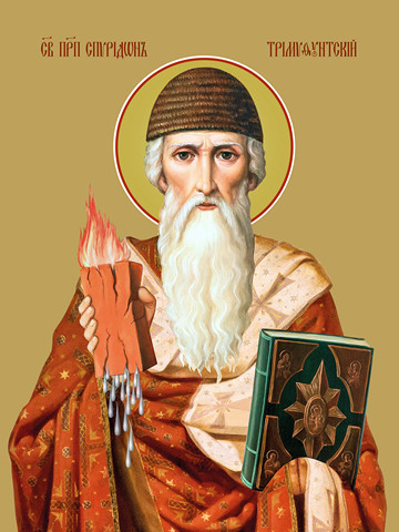 Спиридон Тримифунтский, преподобный, 30x40x4 см, арт Ид25884