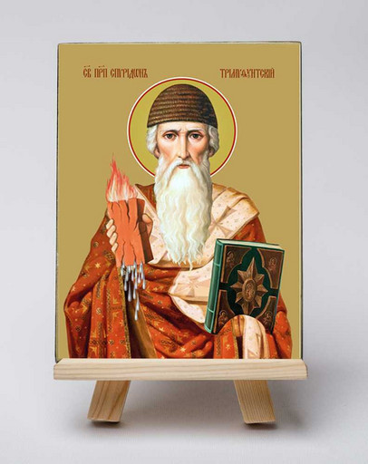 Спиридон Тримифунтский, преподобный. 12x16x3 см, арт Б0114 Спиридон Тримифунтский, преподобный. 12x16x3 см, арт Б0114