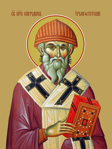 Спиридон Тримифунтский, преподобный, 30x40x4 см, арт Ид11196