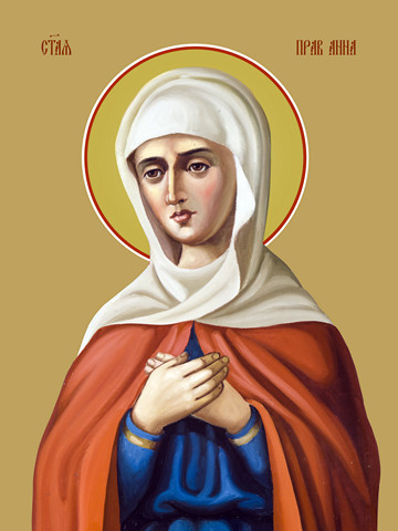 Анна Праведная, святая, 30x40x4 см, арт Ид25892