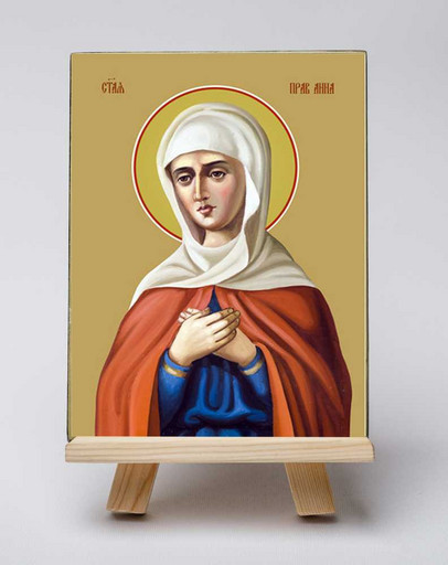 Анна Праведная, святая. 12x16x3 см, арт Б0122