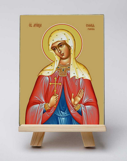София Римская, мученица. 12x16x3 см, арт Б0150