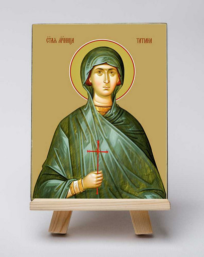 Татиана (Татьяна) Римская, мученица. 12x16x3 см, арт Б0152