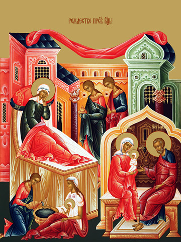 Рождество Пресвятой Богородицы, 30x40x4 см, арт Ид11671