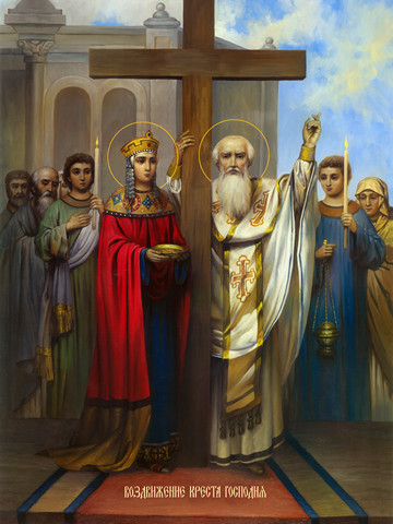 Воздвижение Креста Господня, 30x40x4 см, арт Ид11599