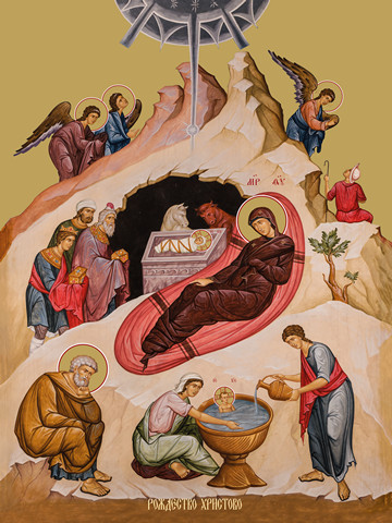 Рождество Христово, 30x40x4 см, арт Ид11632