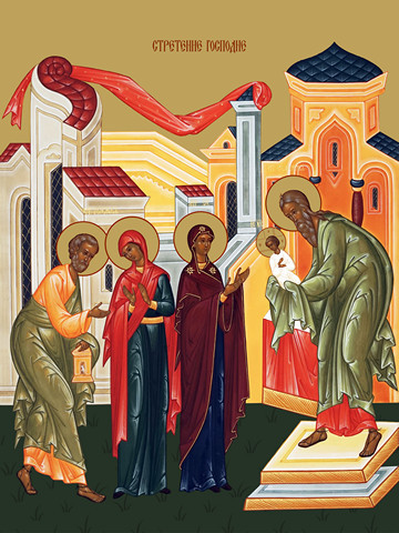 Сретение Господне, 30x40x4 см, арт Ид11677