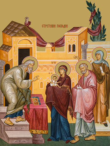Сретение Господне, 30x40x4 см, арт Ид11634