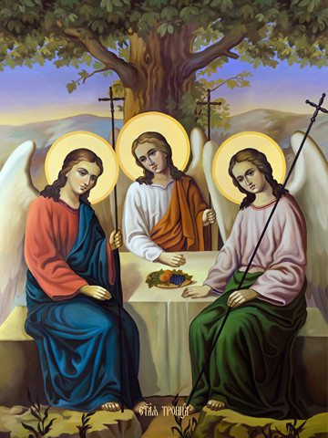 Святая Троица, 30x40x4 см, арт Ид11713