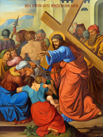 Крестный путь – Иисус берет крест на свои плечи, 15x20 см, арт Ид4791