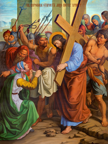 Крестный путь – Святая Вероника отирает лицо Иисусу, 15x20 см, арт Ид4793