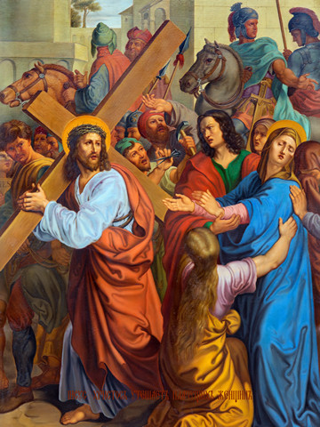 Крестный путь – Иисус утешает плачущих женщин, 15x20 см, арт Ид4795