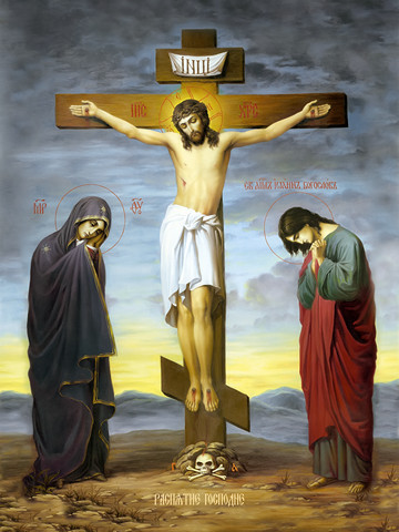 Распятие Христа, 25x28 см, арт Ид7135