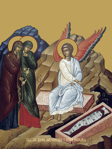 Святые жены Мироносицы у гроба Господня, 30x40x4 см, арт Ид11627