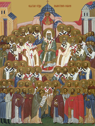 Святые отцы Поместного собора, 15x20 см, арт Ид4921