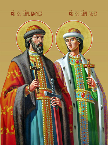 Борис и Глеб, 12x16x3 см, арт И8916-2 Борис и Глеб, 12x16x3 см, арт И8916-2