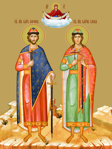 Борис и Глеб, 30x40x4 см, арт Ид11906