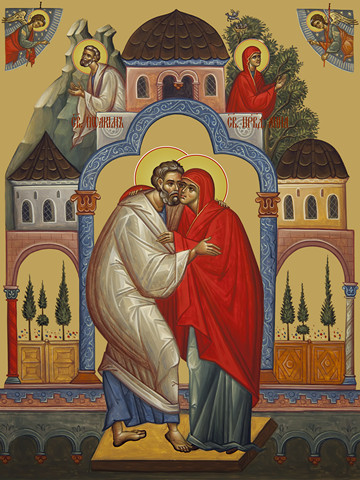 Иоаким и Анна, 30x40x4 см, арт Ид11947
