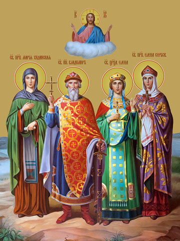 Мария, князь Владимир, царица Елена, Елена Сербская, 30x40x4 см, арт Ид11966
