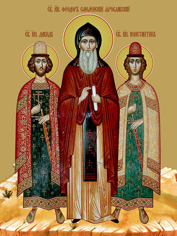 Ярославские чудотворцы, 9x12x1,8 см, арт Ид5033