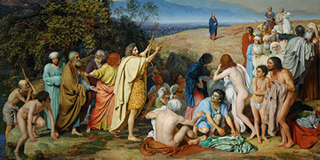 Явление Христа народу, 30x40x4 см, арт Ид12130