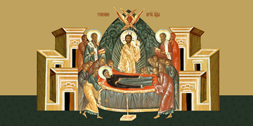 Успение Пресвятой Богородицы, 30x40x4 см, арт Ид12136