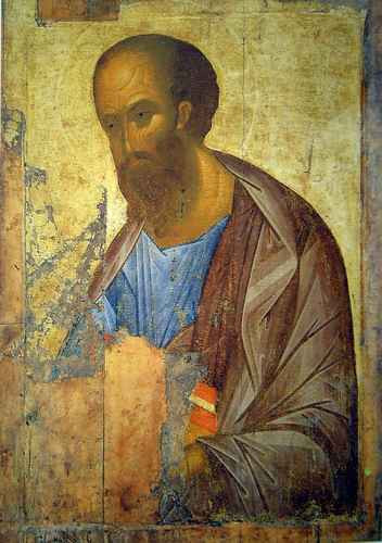 Апостол Павел. Андрей Рублёв (1360-е - 1430), 15x20 см, арт А1455