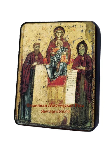 Богоматерь Свенская с преподобными Антонием и Феодосием Печерскими. Около 1288 года, арт И231-3