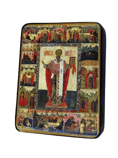 Святой Стефан Пермский с житием. Конец ХVI века, арт И1289