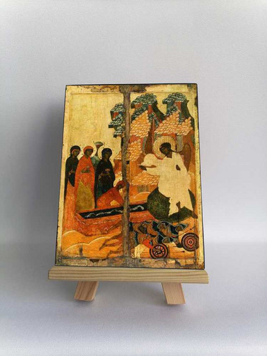 Явление Ангела женам-мироносицам, 9x12x3 см, арт Б0459