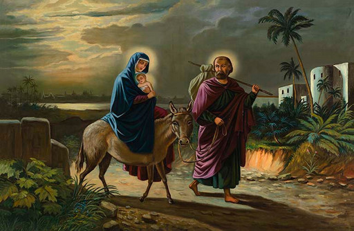Бегство в Египет, 12x16x3 см, арт Ик18846