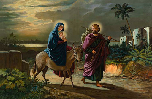 Бегство в Египет, 12x16x3 см, арт Ик18846