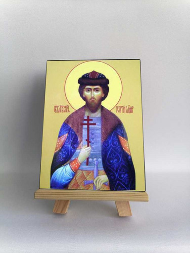 Благоверный князь Георгий Владимирский, 12x16x3 см, арт Б0316