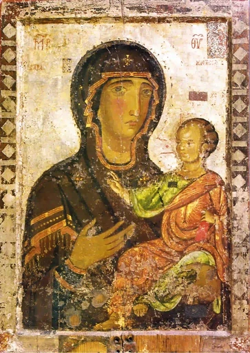 Богоматерь Ястребская (Аракиотисса). IV век, 7,5x10x1,8 см, арт А7228