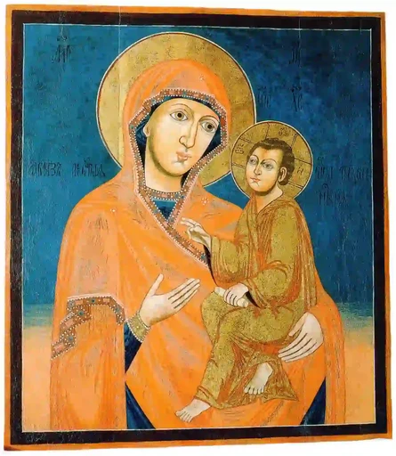 Богоматерь Тихвинская (конец XVIII века), 9x12x3 см, арт А7222