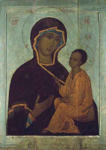 Богоматерь Тихвинская, 7,5x10x1,8 см, арт А1944