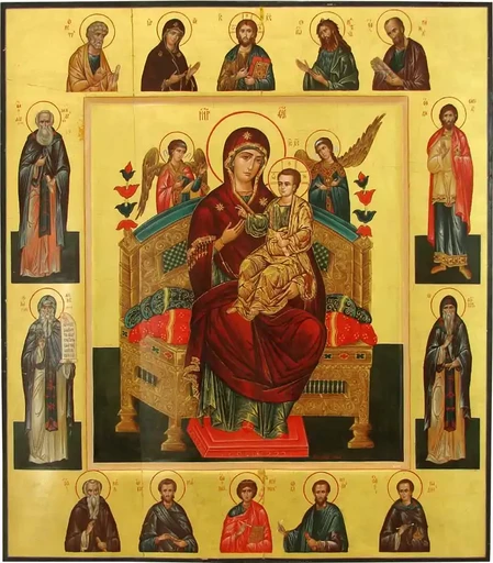 Богородица Всецарица (Пантанасса), арт В868