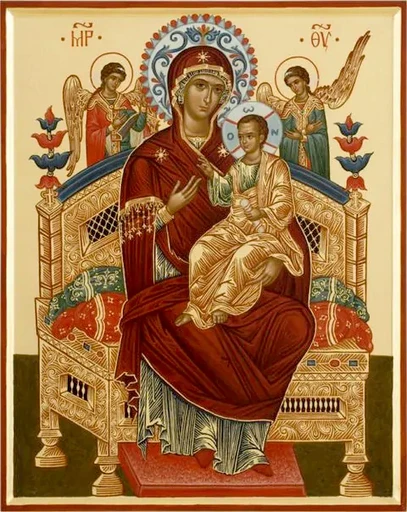 Богородица Всецарица (Пантанасса), арт В869