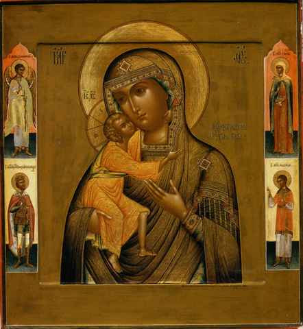 Феодоровская Богоматерь, 9,5 x 10,5 см, арт А5448