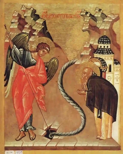 Чудо в Хонех. Новгород. Конец XV в, 7,5x10x1,8 см, арт А7296
