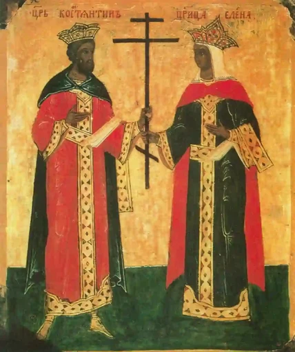 Cвятые Константин и Елена, 12x16x3 см, арт А1652
