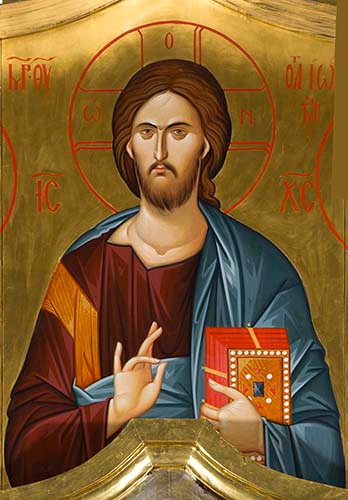 Деисус (Царь Славы), 30x40x4 см, арт Ик23923