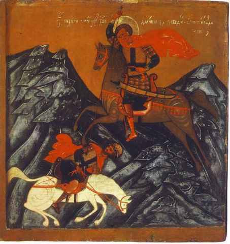 Димитрий Солунский, 18 век, 12x16x3 см, арт А4828