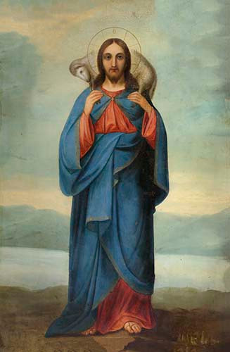 Добрый Пастырь, 12x16x3 см, арт Ик19176