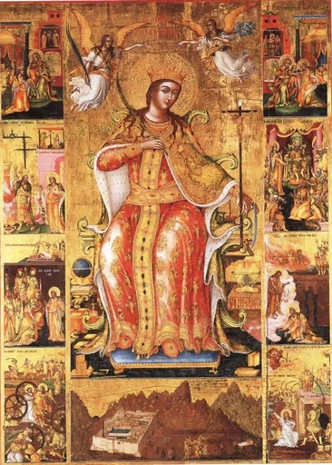 Екатерина Александрийская, 7,5x10x1,8 см, арт А6286