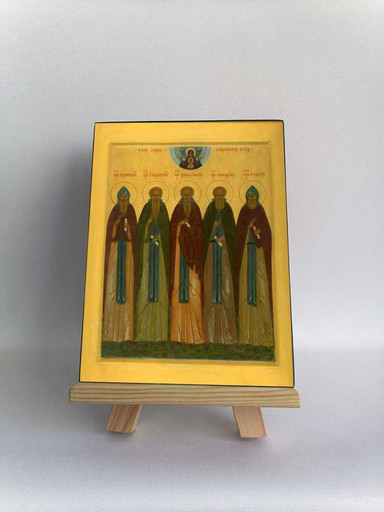Елиазаровские первоигумены, 12x16x3 см, арт Б0386