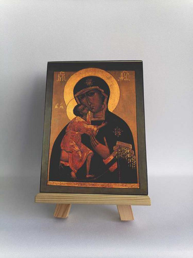 Феодоровская-Костромская икона Божией Матери. 15x20 см, арт Б0190