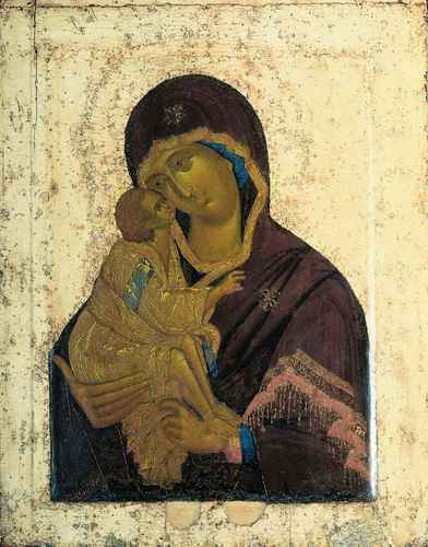 Феофан Грек (ок.1340 - ок.1410). Богоматерь Донская, 12x16x3 см, арт А1166