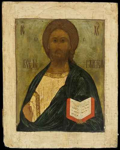 Господь Вседержитель, конец XIX-начало XX вв, 12x16x3 см, арт А1688